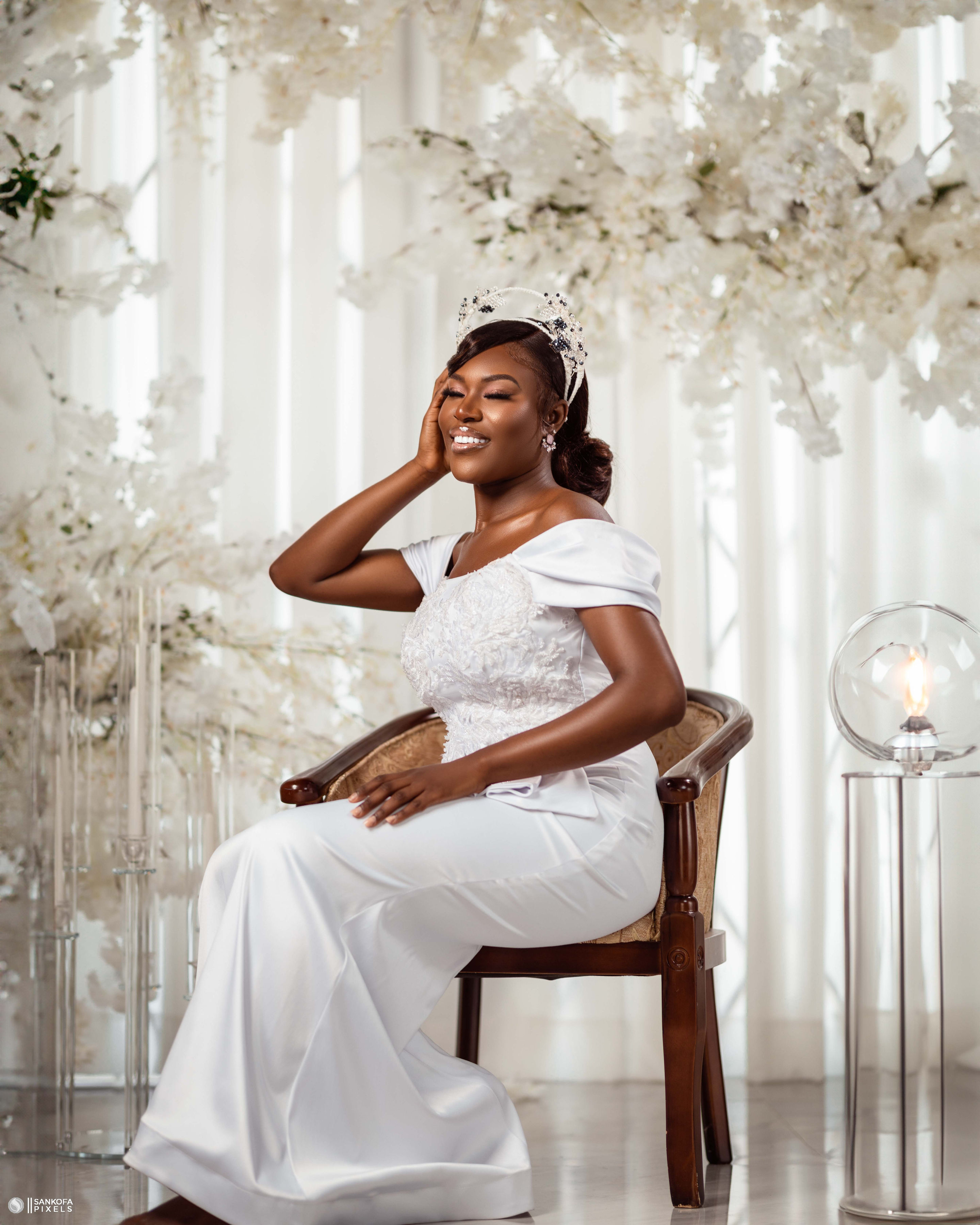 Bridal 01 portrait showcasing soft lighting, elegant styling, and delicate makeup.